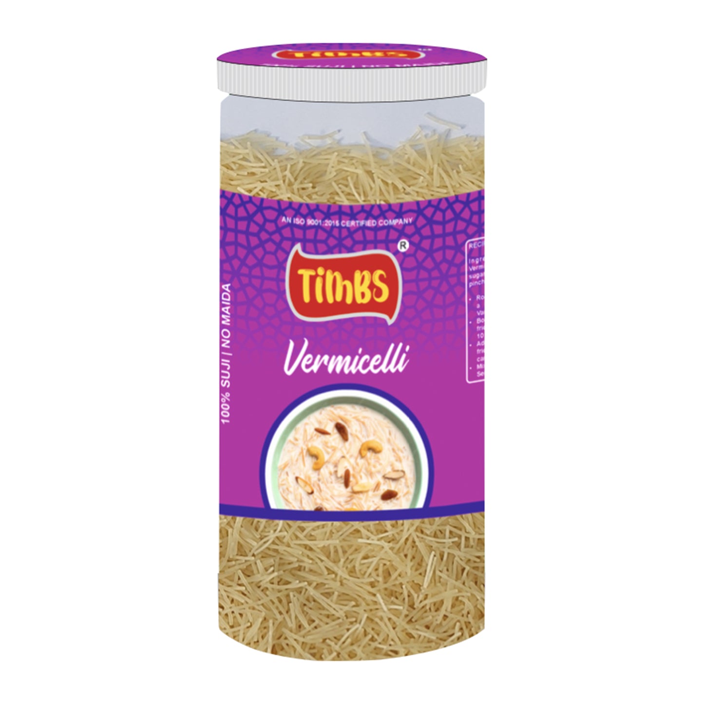 Timbs Vermicelli Plain Jar | 100% Suji | 500g