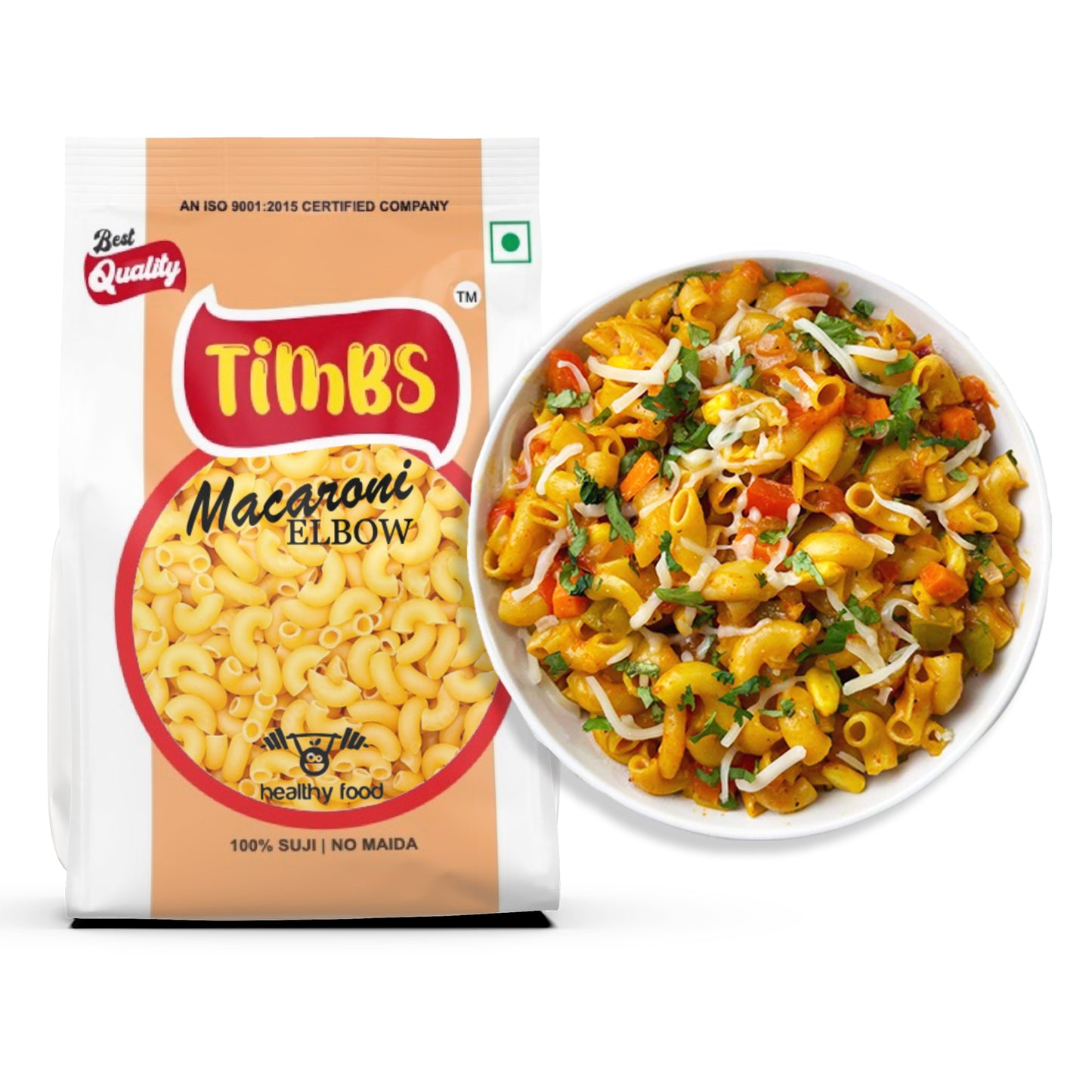 Timbs Macaroni | 100% Suji | Boils in 3 Mins | 450g