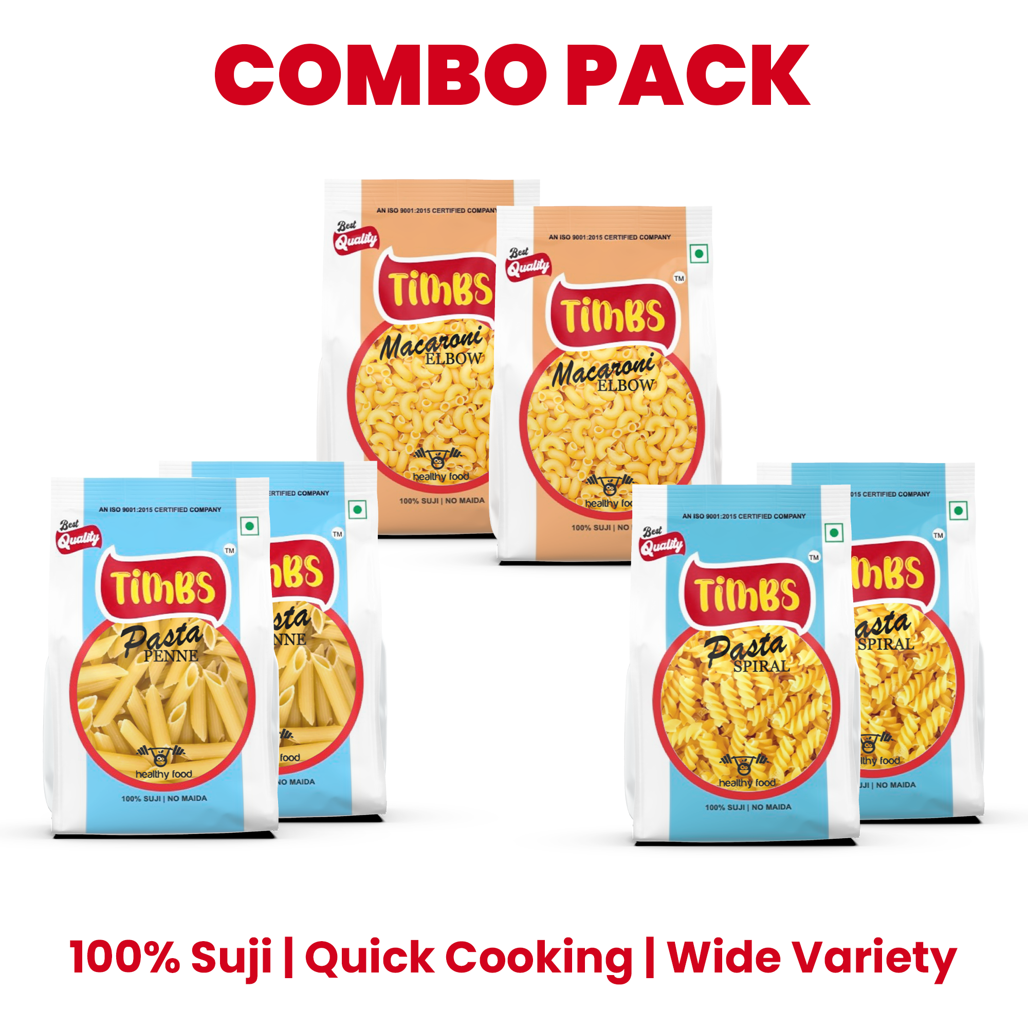 Used Timbs Timbs Premium Suji Pasta Combo - 6 Pack – Timbs Foods